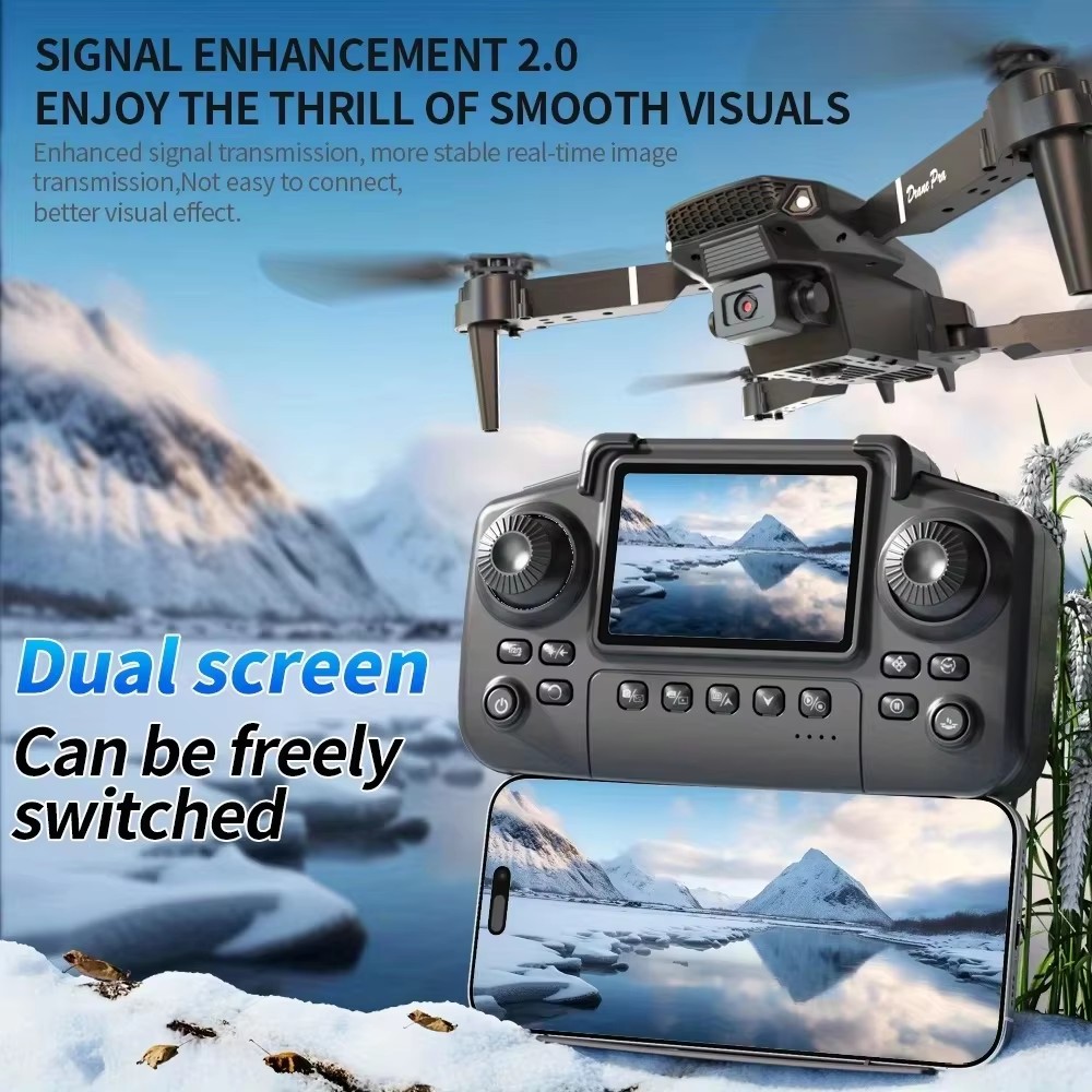 2026 New E88 Drone 4K Dual-Cam - Drone E88 Rc Quadcopter ulasan dan harga