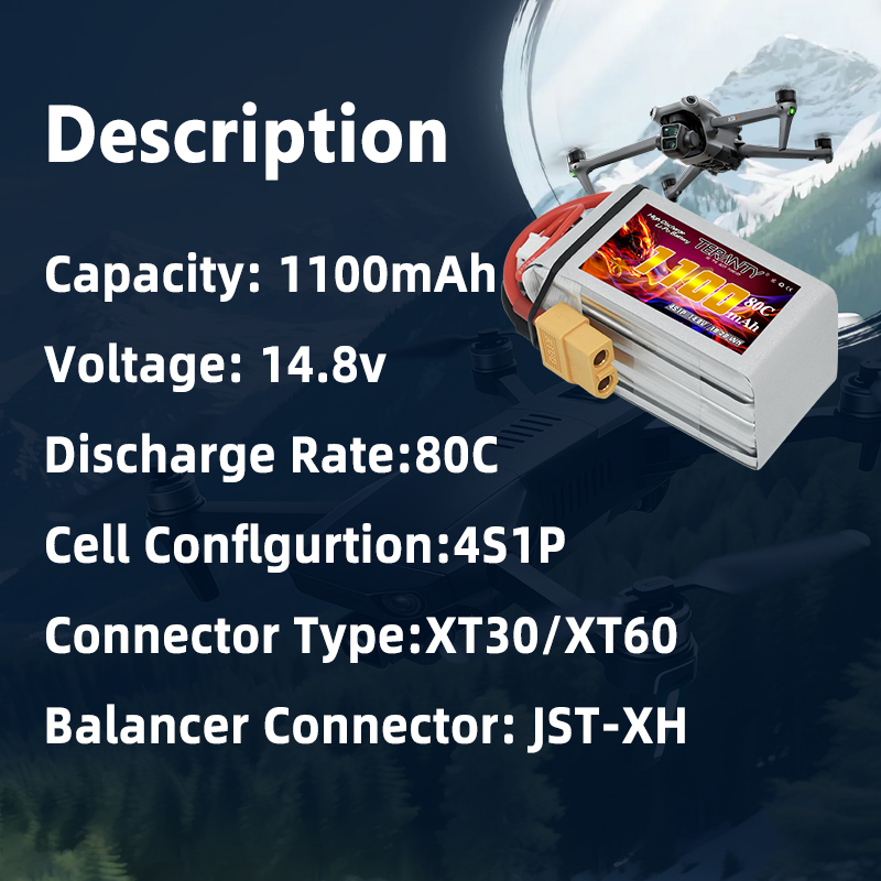 TERANTY 4S 1100mAh 80C/160C Li - Drone Rc Leading ulasan dan harga