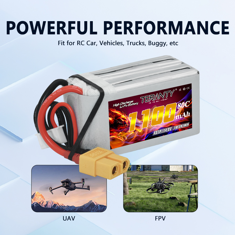 TERANTY 4S 1100mAh 80C/160C Li - Drone Rc Leading ulasan dan harga